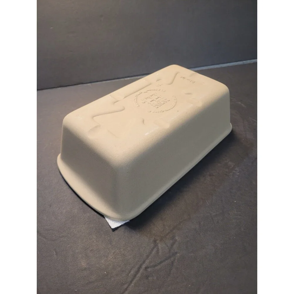 Pampered Chef Family Heritage Stoneware Loaf Pan 9x5 Unglazed #930 Vintage
